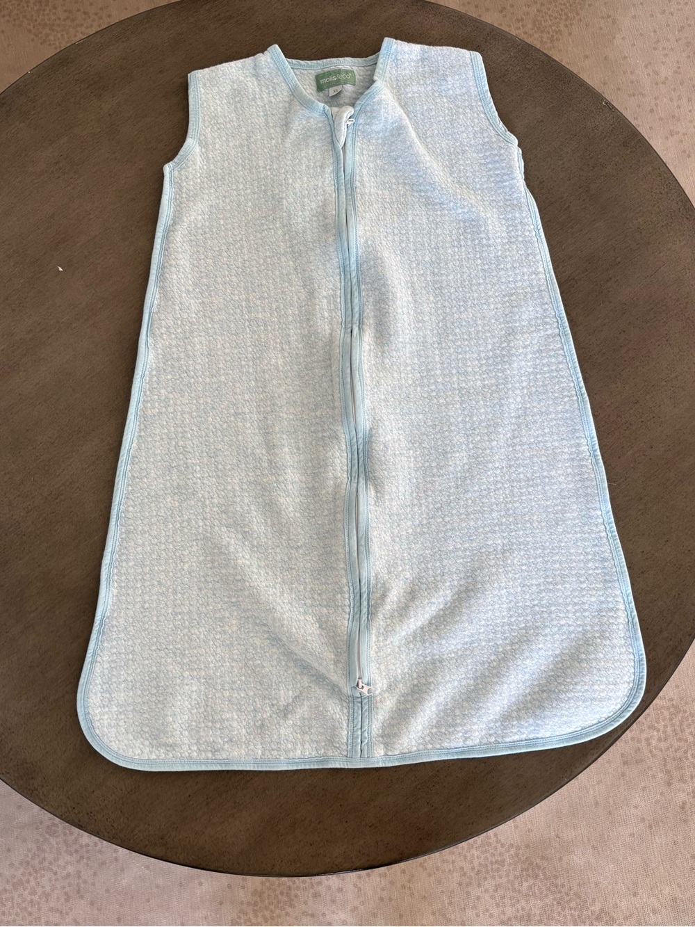 Light Blue Baby Sleep Sack - Soft Zippered baby toddler Xs Pajamas molis co
